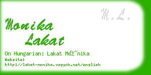 monika lakat business card